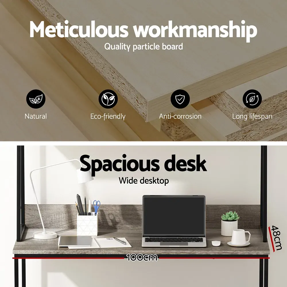 Computer Desk Office Desks Study Table Workstation Bookshelf Storage Price