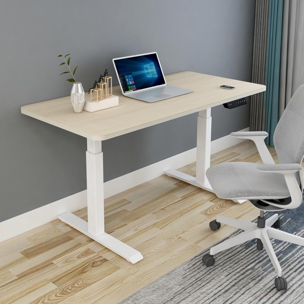 Standing Desk Height Adjustable Sit White Stand Motorised Dual Motors Frame Price