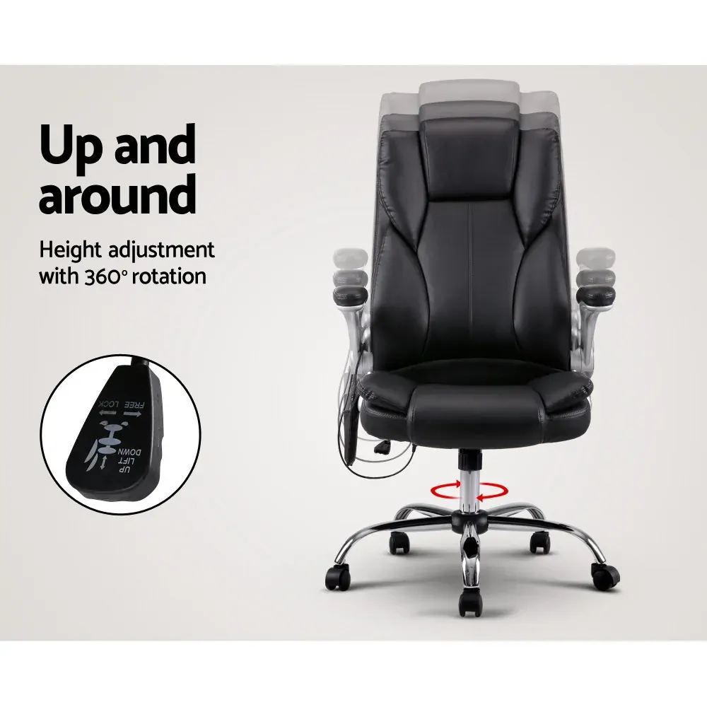 Massage Office Chair 8 Point PU Leather Office Chair Price