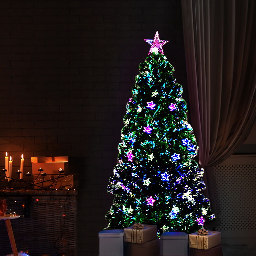 Jingle Jollys Christmas Tree LED Xmas trees with Lights Multi Colour Price