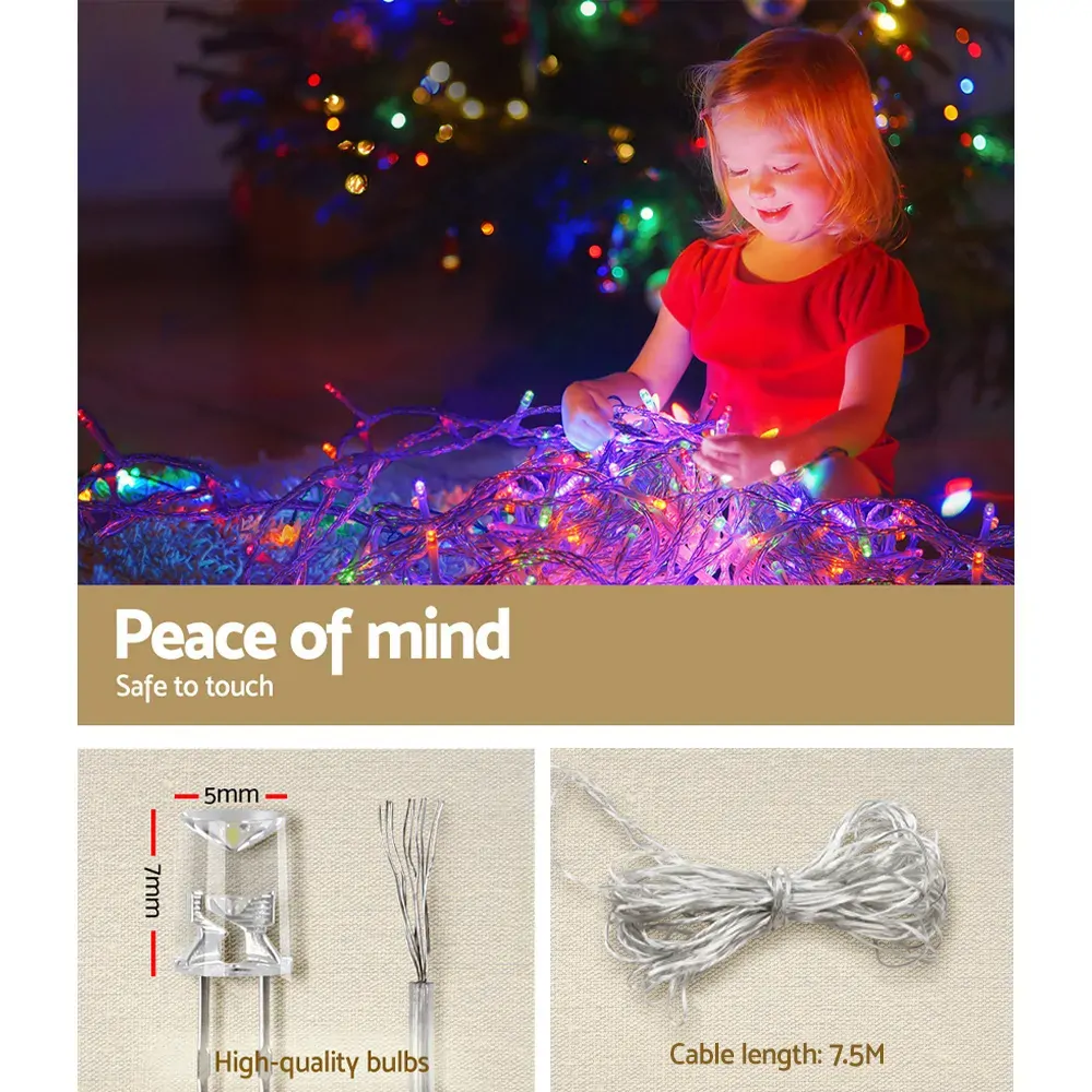 Jingle Jollys 500 LED Solar Powered Christmas Icicle Lights 20M Outdoor Fairy String Party Price