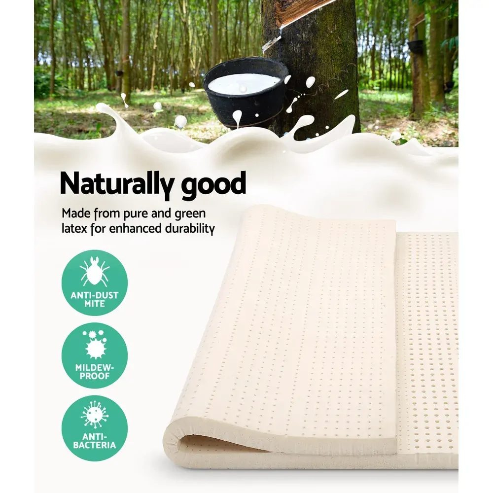 Bedding Pure Natural Latex Mattress Topper 7 Zone 5cm Price