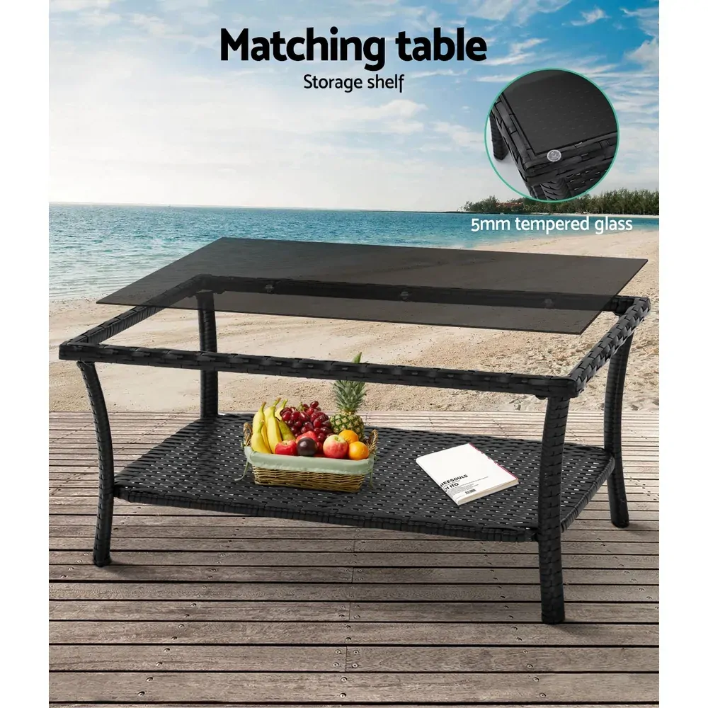4 PCS Outdoor Furniture Lounge Setting Wicker Dining Set Price