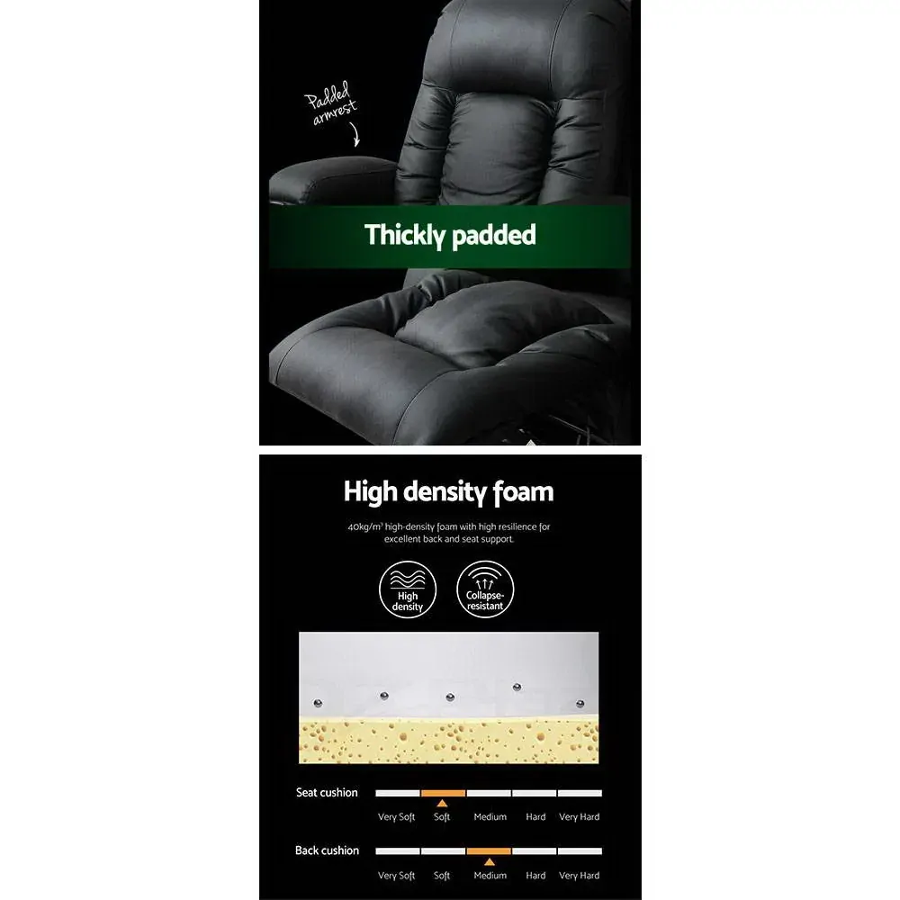 Electric Massage Chair Recliner Luxury Lounge Sofa Armchair Heat Leather Price