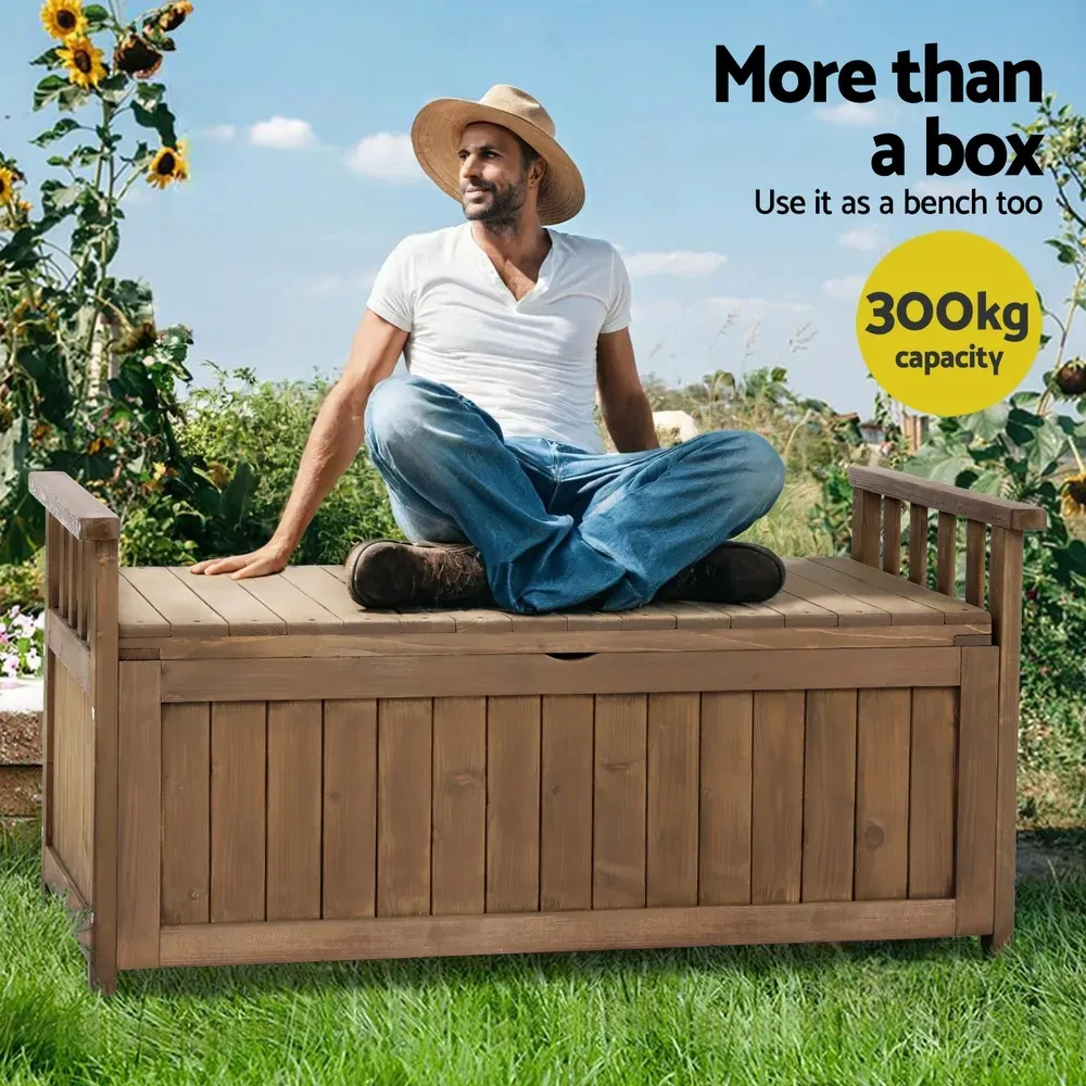 Outdoor Storage Box Wooden Garden Bench Chest Toy Tool Sheds Furniture Price