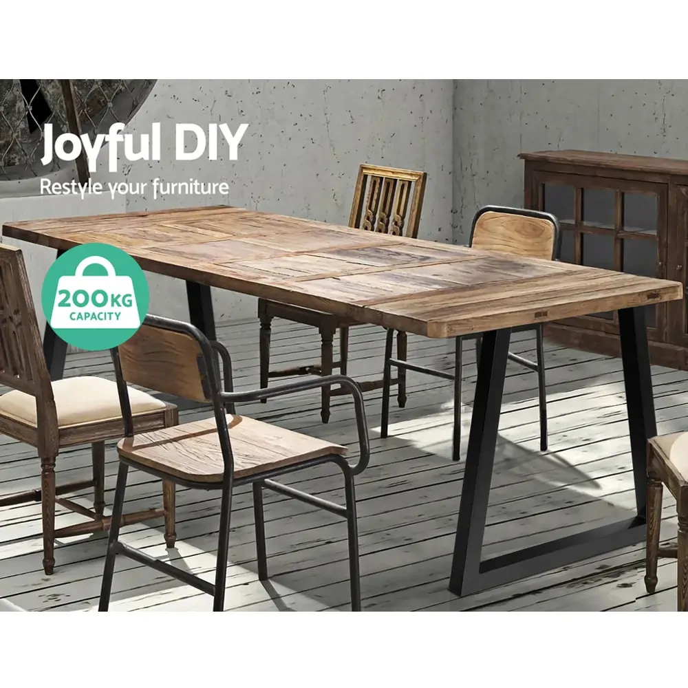 2x Coffee Dining Table Legs Steel Industrial Vintage Bench Metal Trapezoid Price