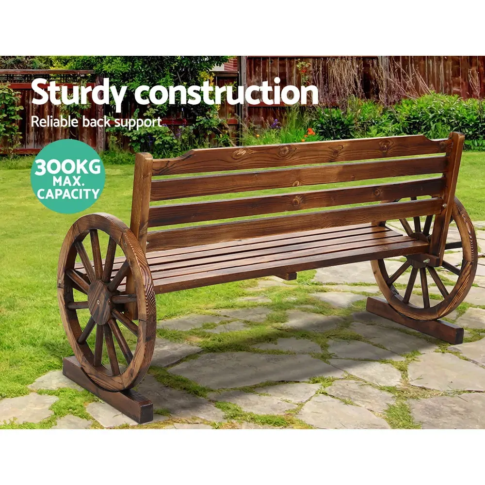 Garden Bench Wooden Wagon Chair Outdoor Furniture Backyard Lounge Price