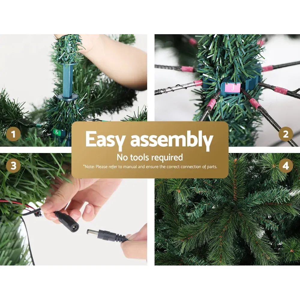 Jingle Jollys Christmas Tree Xmas Tree with LED Lights Multi Colour Price