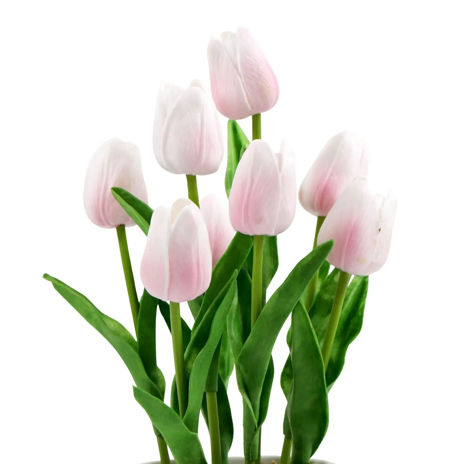 Flowering Artificial Tulip Plant Arrangement With Ceramic Bowl 35cm Price