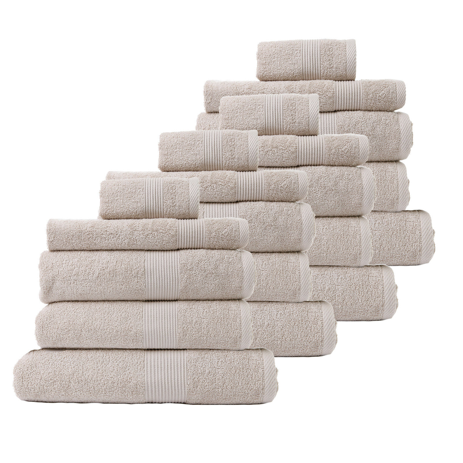 Royal Comfort 18 Piece Cotton Bamboo Towel Bundle Set 450GSM Luxurious Absorbent Price