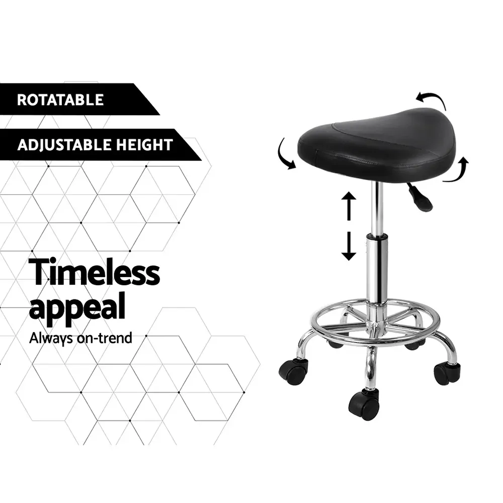 Saddle Salon Stool PU Swivel Barber Hair Dress Chair Hydraulic Lift Price