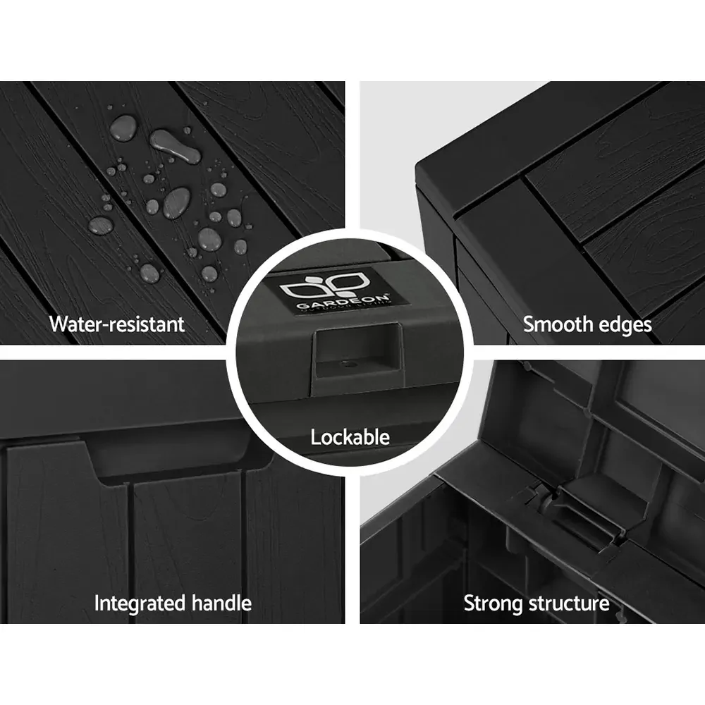 Outdoor Storage Box 118L Container Lockable Indoor Garden Toy Tool Shed Price