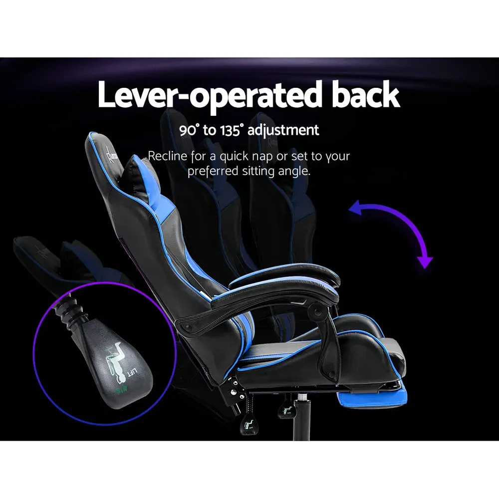 Office Chair Leather Gaming Chairs Footrest Recliner Study Work Price
