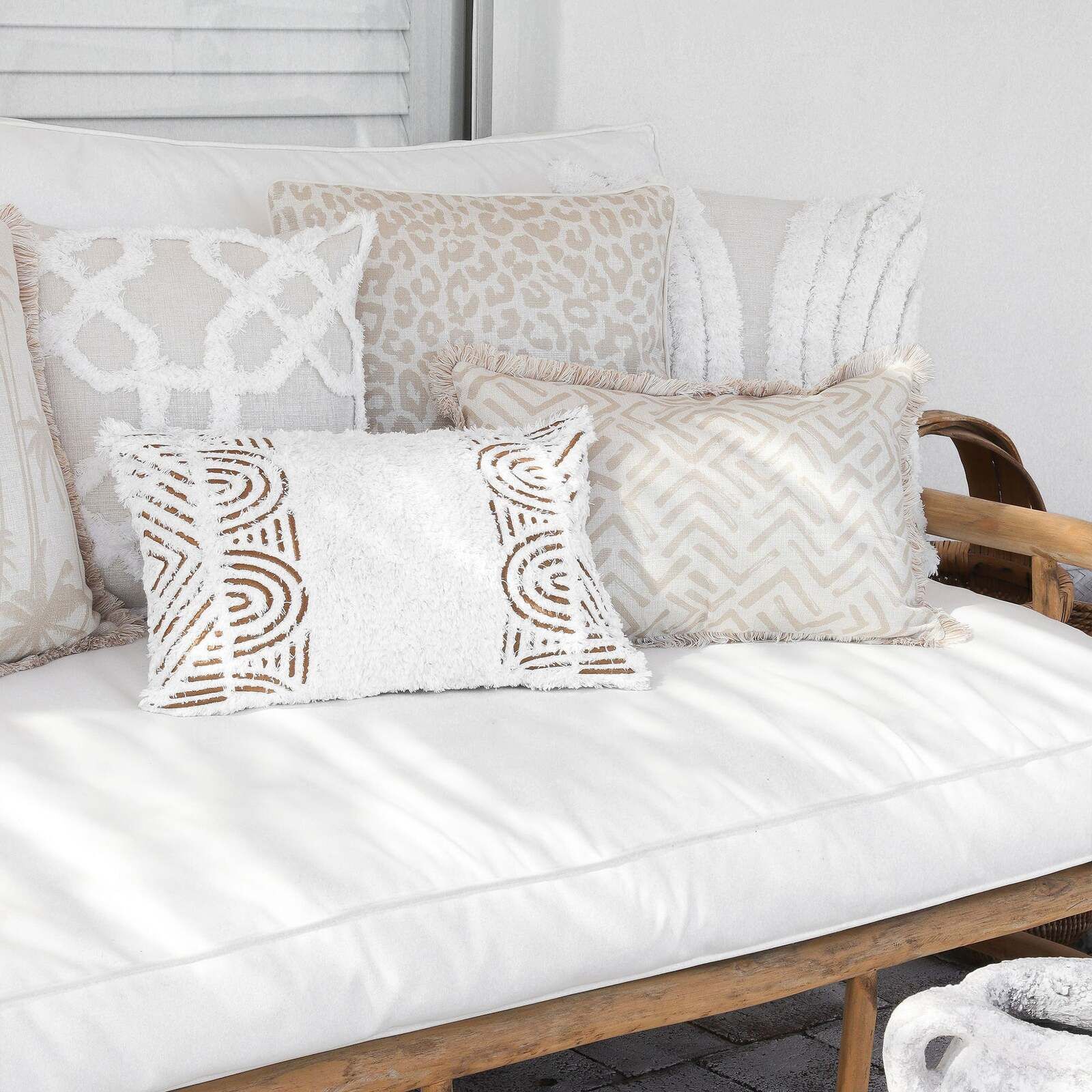 Cushion Cover-Boho Textured Single Sided Price