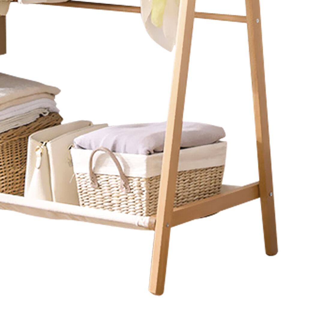 Clothes Stand Garment Dyring Rack Hanger Organiser Wooden Free Standing Price