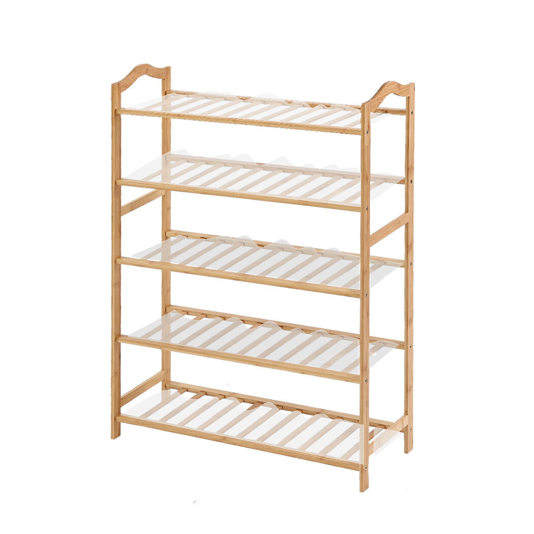 Bamboo Shoe Rack Storage Wooden - Model-2F02F4 Price