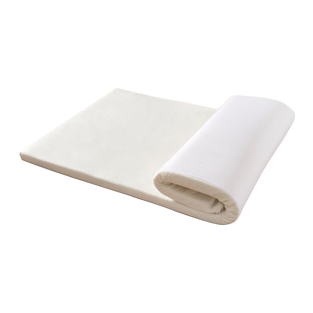 7cm Memory Foam Bed Mattress Topper Polyester Underlay Cover Price