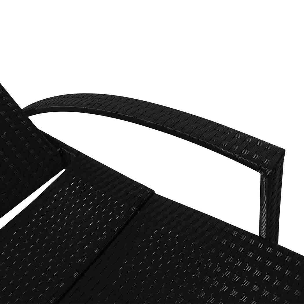 Outdoor Sun Lounger Furniture Wicker Lounge Garden Patio Bed Cushion Pool Price