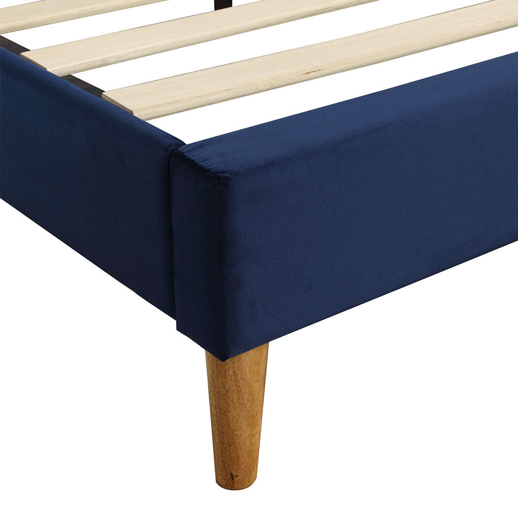 Bed Frame Mattress Base Platform Wooden Velevt Headboard Price