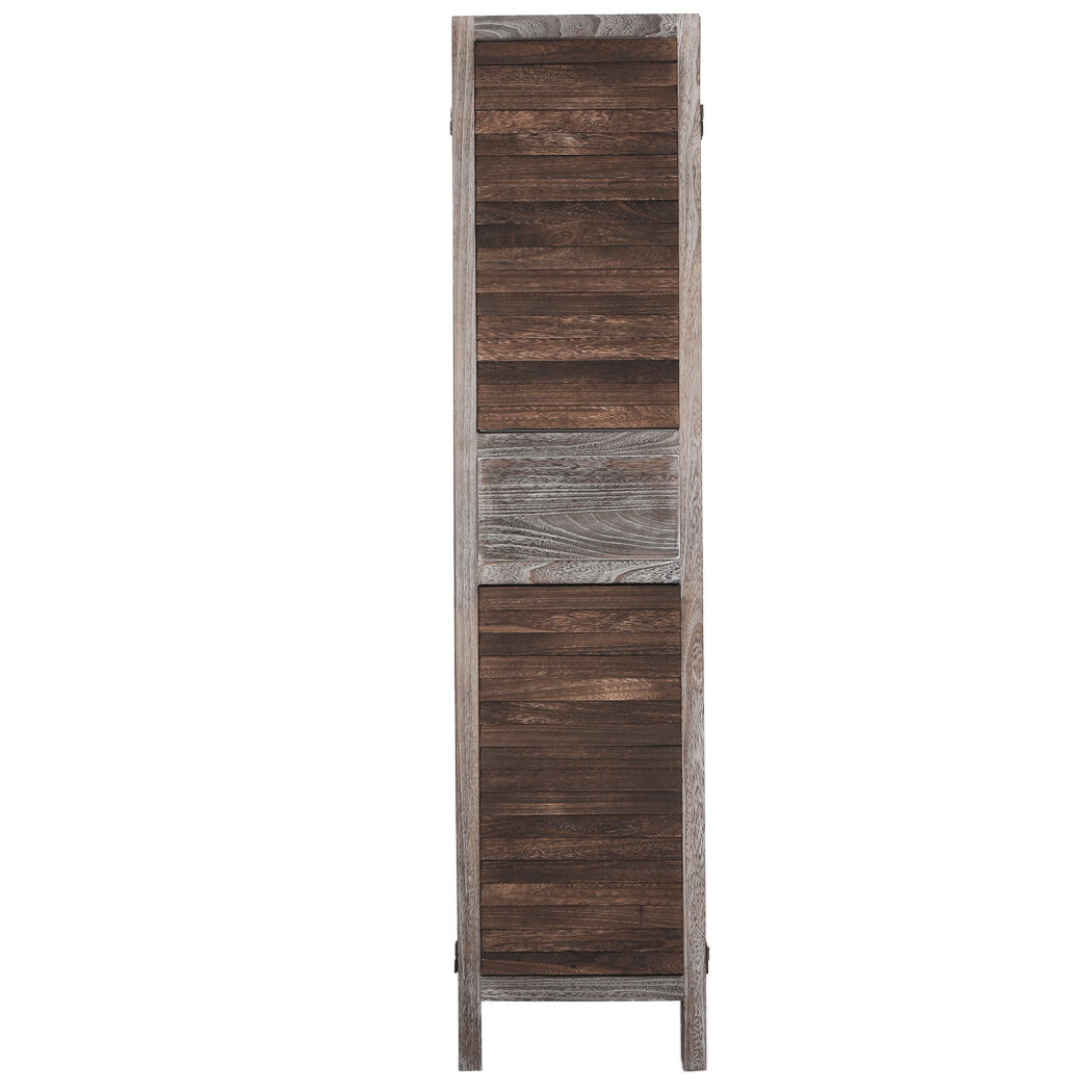 Colleyville Room Divider Folding Screen Privacy Dividers Stand Wood Brown Price