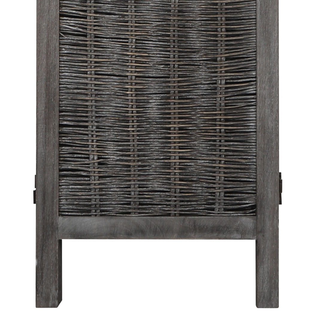 Sherborne Room Divider Screen Privacy Rattan Timber Fold Woven Grey Price