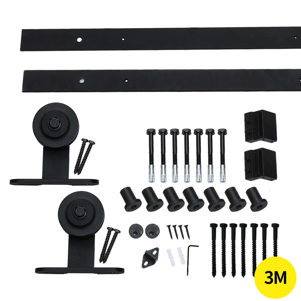 Antique Classic Style Single Sliding Barn Door Hardware Track Roller Kit Price