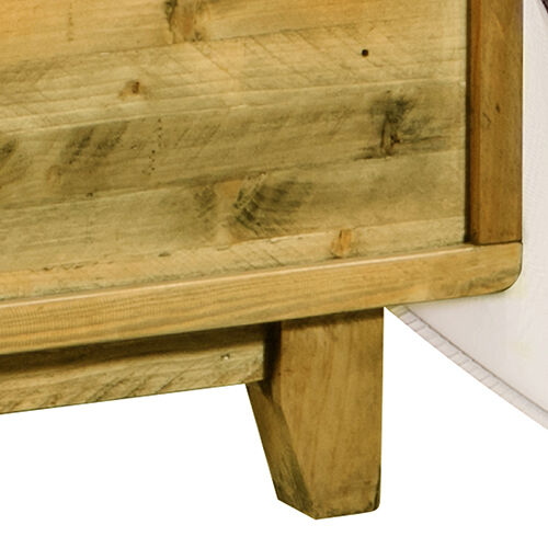 Alpena Wooden Bed Frame in Solid Wood Antique Design Light Brown Price