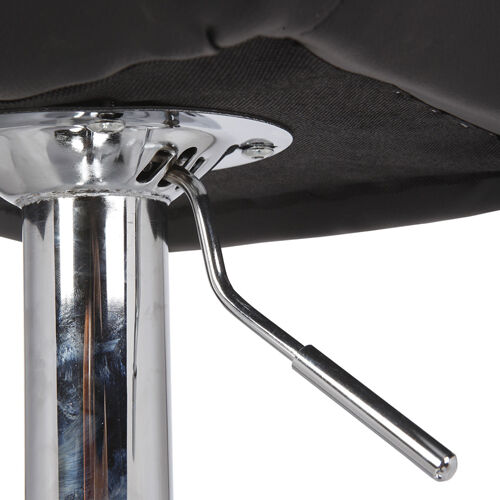2X Bar Stools Faux Leather Mid High Back Adjustable Crome Base Gas Lift Swivel Chairs Price