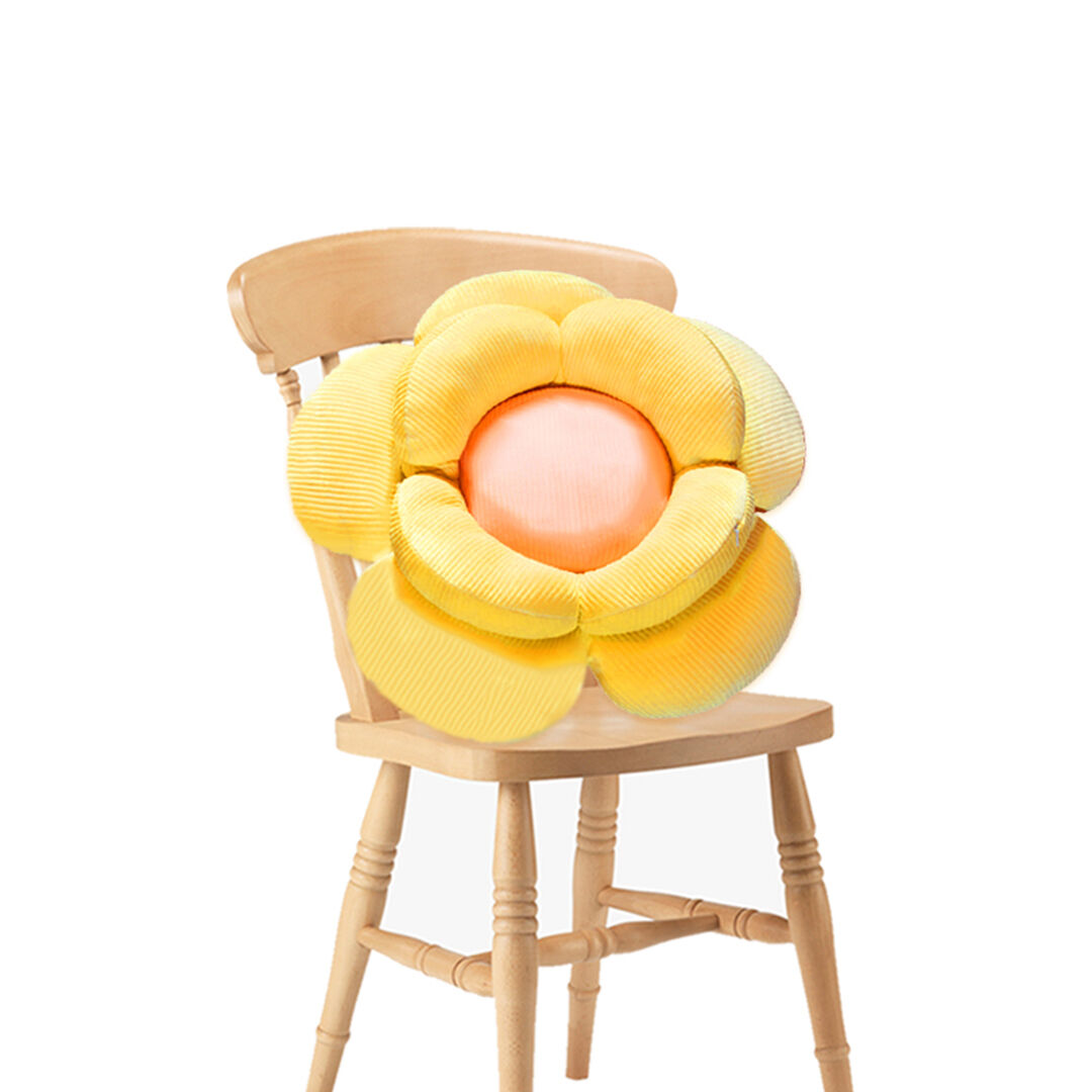 Double Flower Shape Cushion Soft Bedside Floor Plush Pillow Home Decor Price