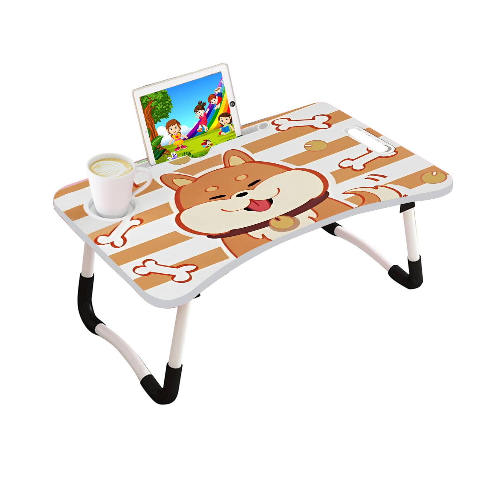 Portable Bed Table Adjustable Foldable Bed Sofa Study Table Laptop Mini Desk with Drawer and Cup Slot Home Decor Price