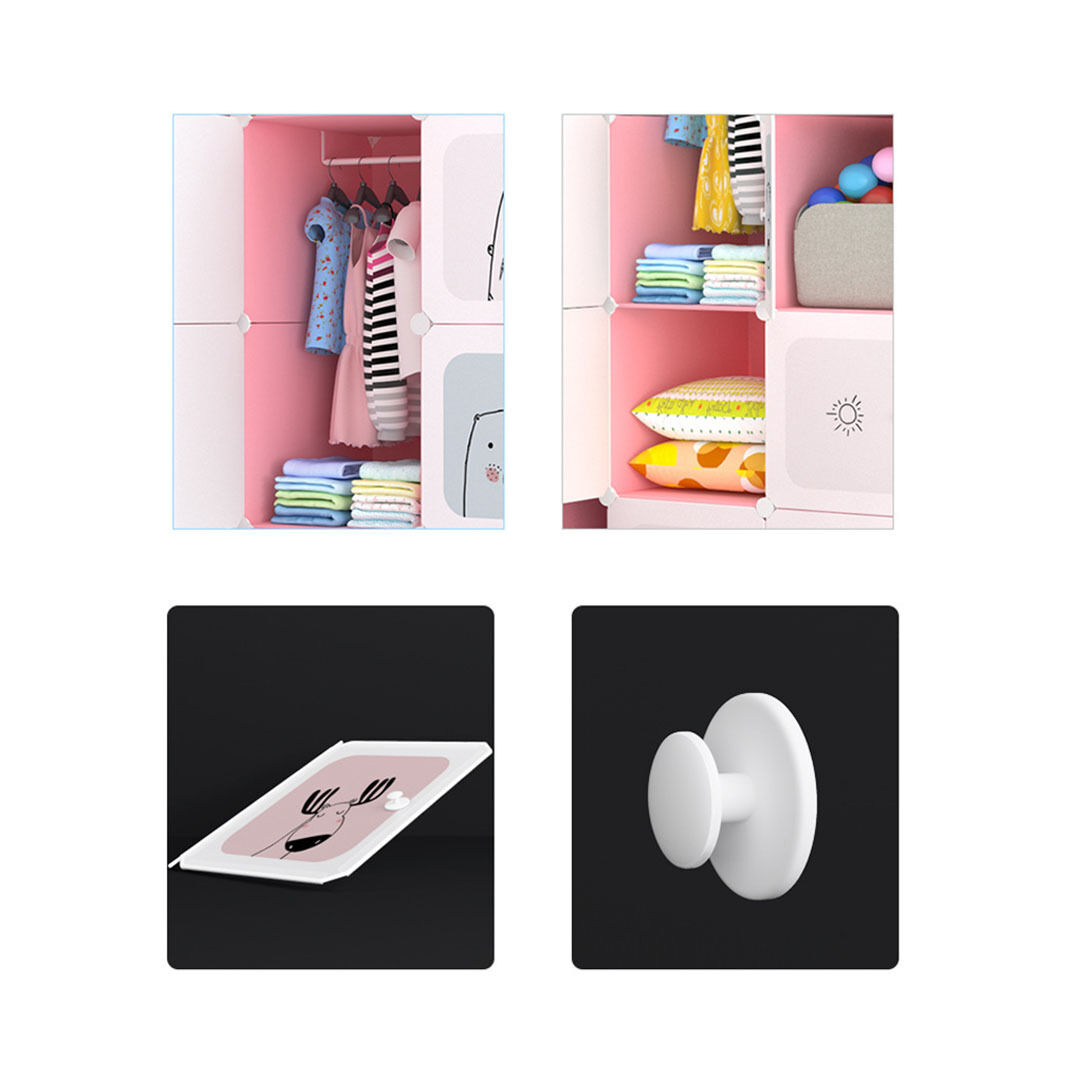 6 Cubes Portable Wardrobe Divide-Grid Modular Storage Organiser Foldable Closet Price