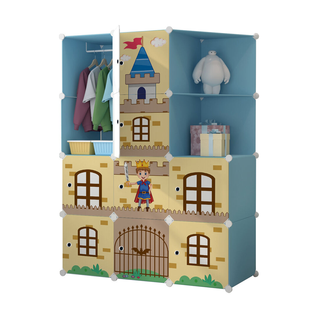 10 Cubes Portable Wardrobe Divide-Grid Modular Storage Organiser Foldable Closet with Doors Price