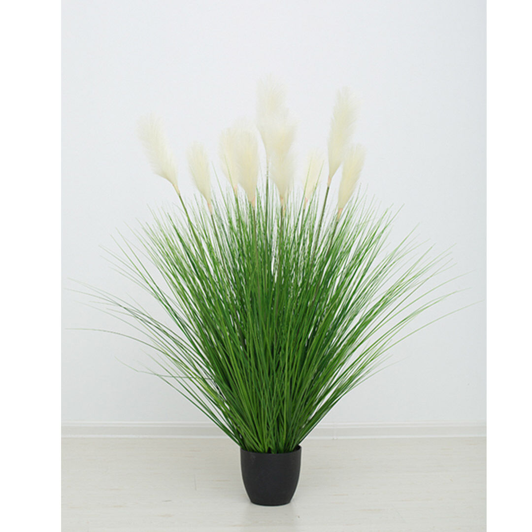 Green Artificial Indoor Potted Bulrush Grass Tree Fake Plant Simulation Decorative Price
