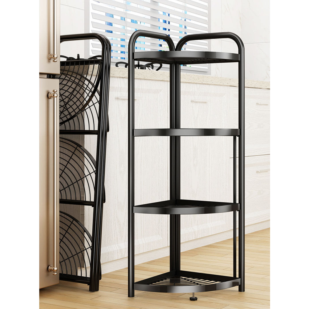 Steel Triangular Corner Stand Multi-Functional Shelves Portable Storage Organizer Price