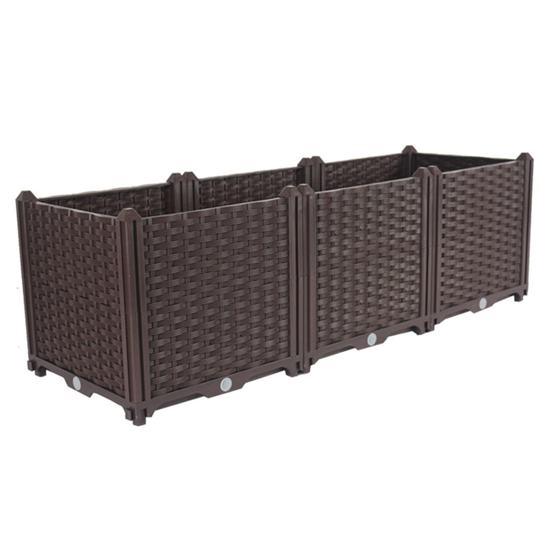 Elevated Raised Garden Bed Plants Vegetable Herb Flower Outdoor Plastic Planter Box Price