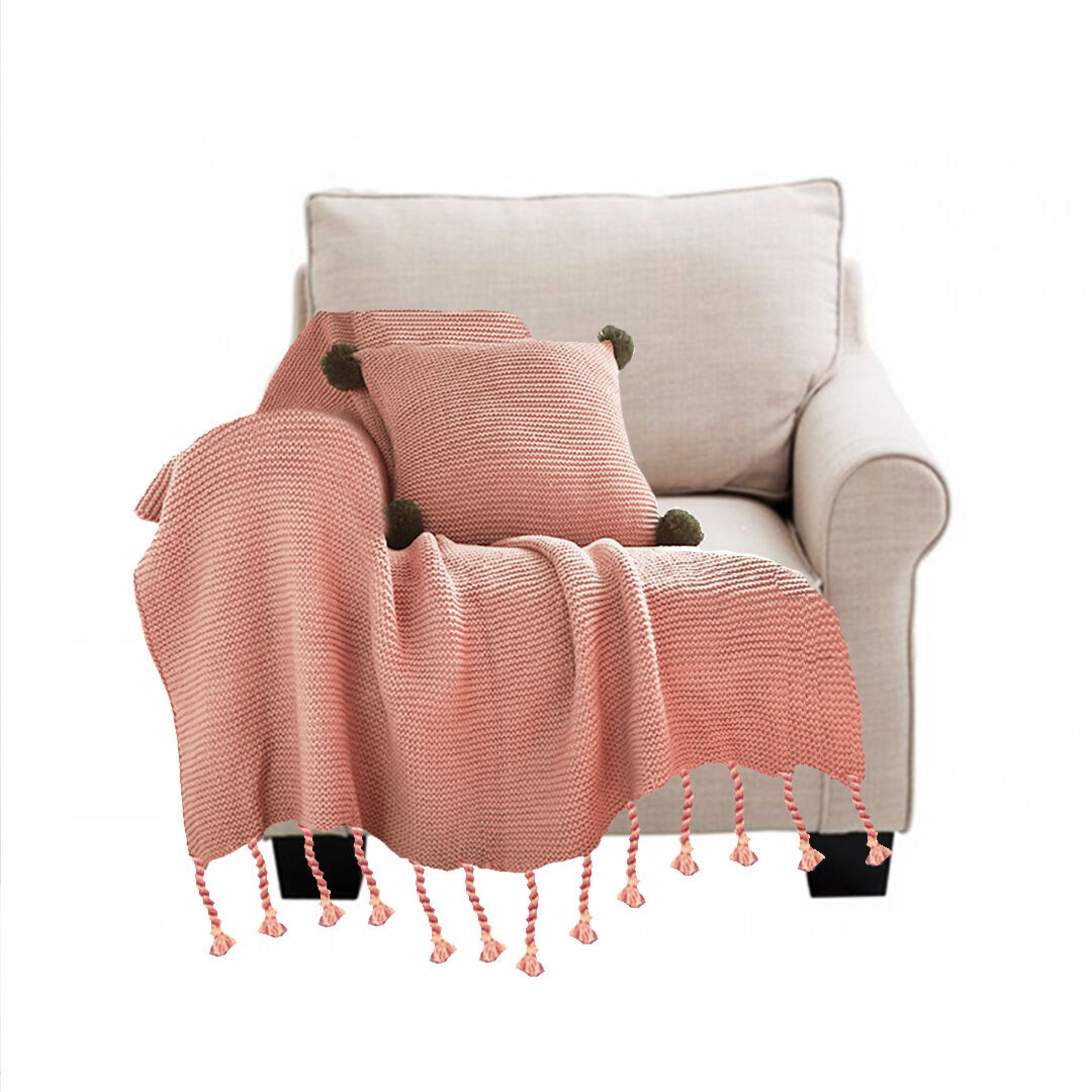 Tassel Fringe Knitting Blanket Warm Cozy Woven Cover Couch Bed Sofa Home Decor Price