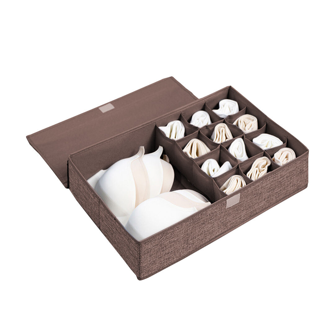 Flip Top Underwear Storage Box Foldable Wardrobe Partition Drawer Home Organiser Price