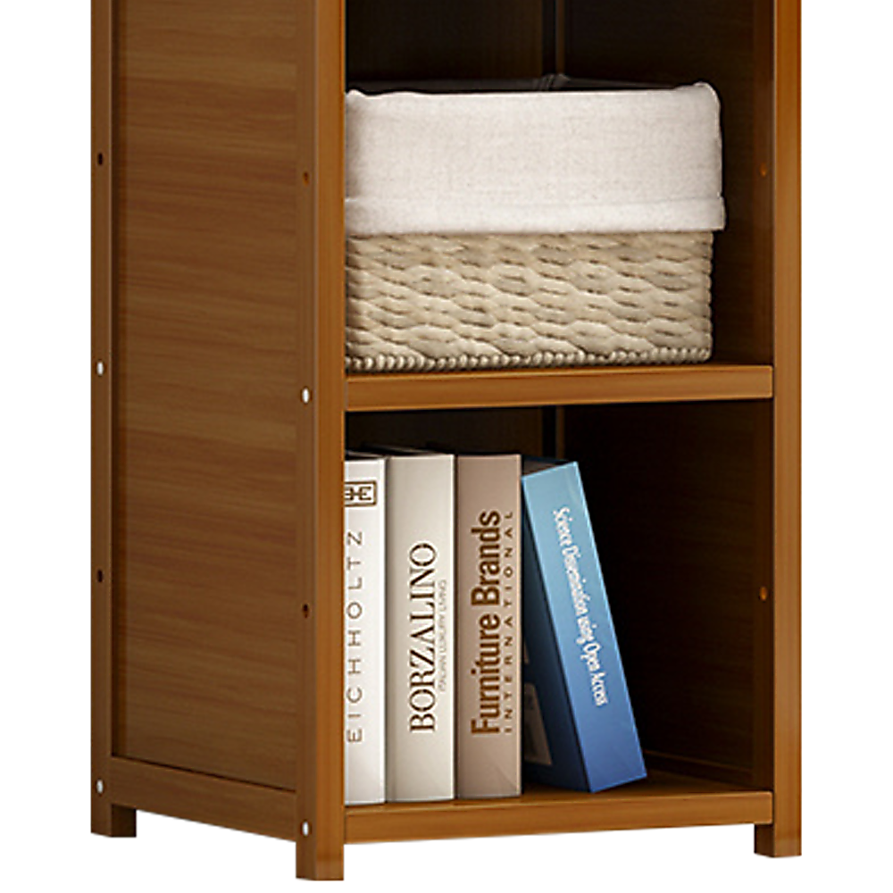 Bamboo Shelf Bookcase Display Storage Rack Stand Livingroom Bedroom. Price