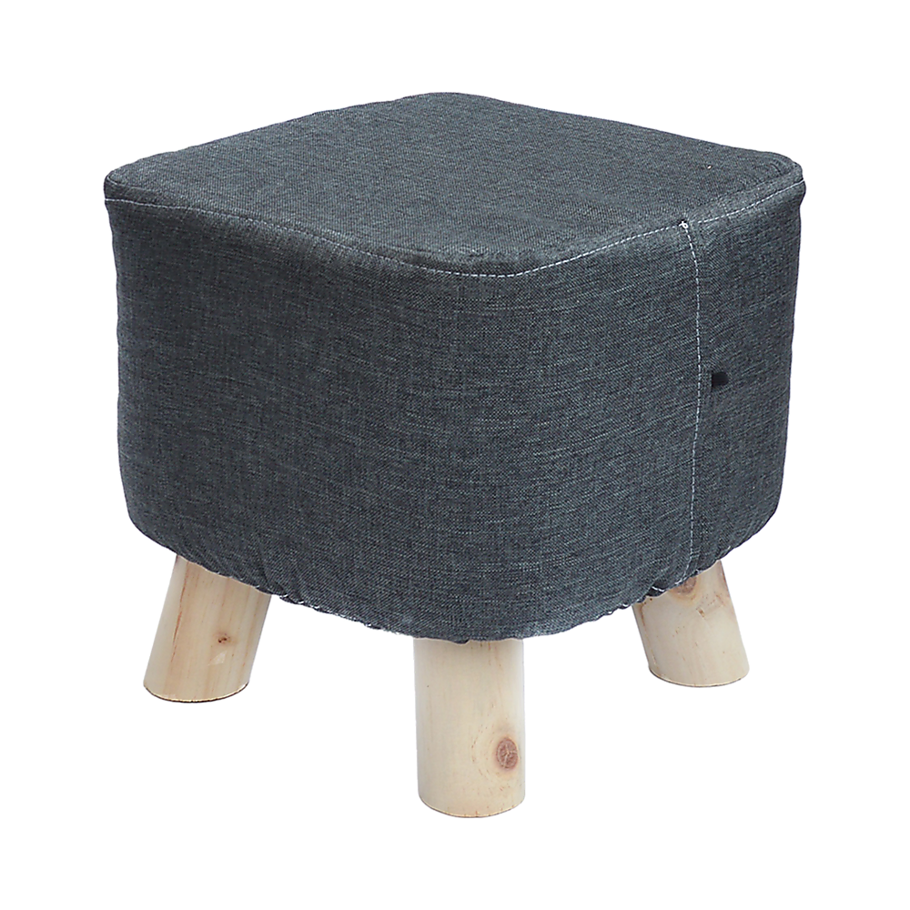 Fabric Ottoman Foot Stool Rest Pouffe Footstool Wood Storage Padded Seat Price