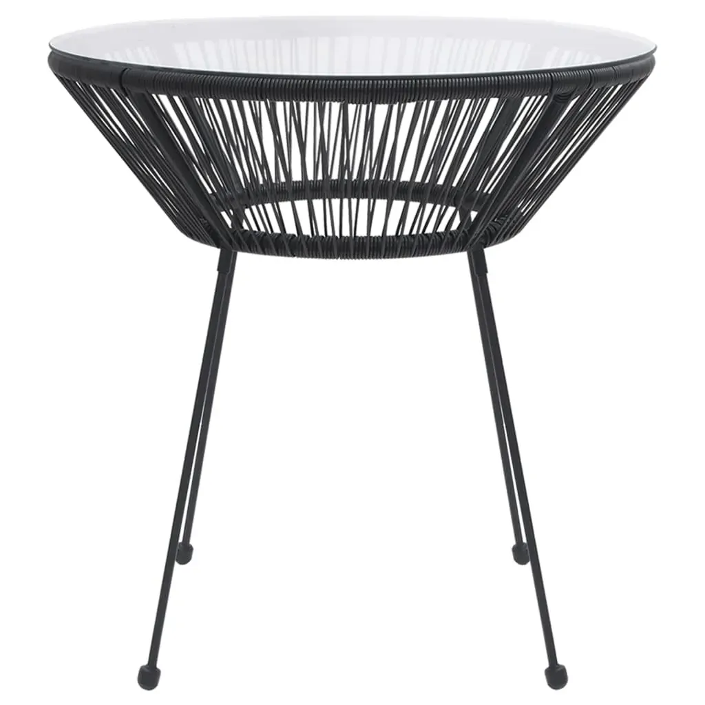 Garden Dining Set Black Price