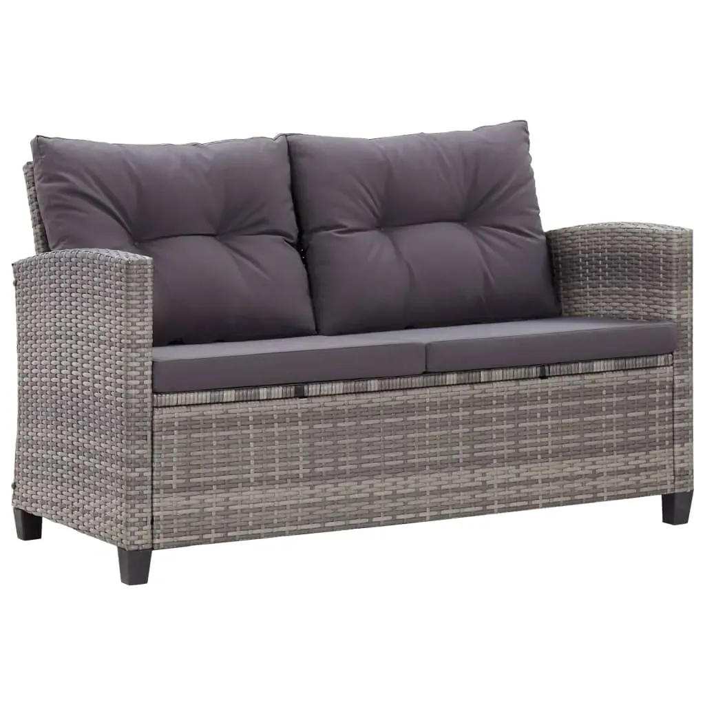 3 Piece Garden Dining Set with Cushions Poly Rattan Price