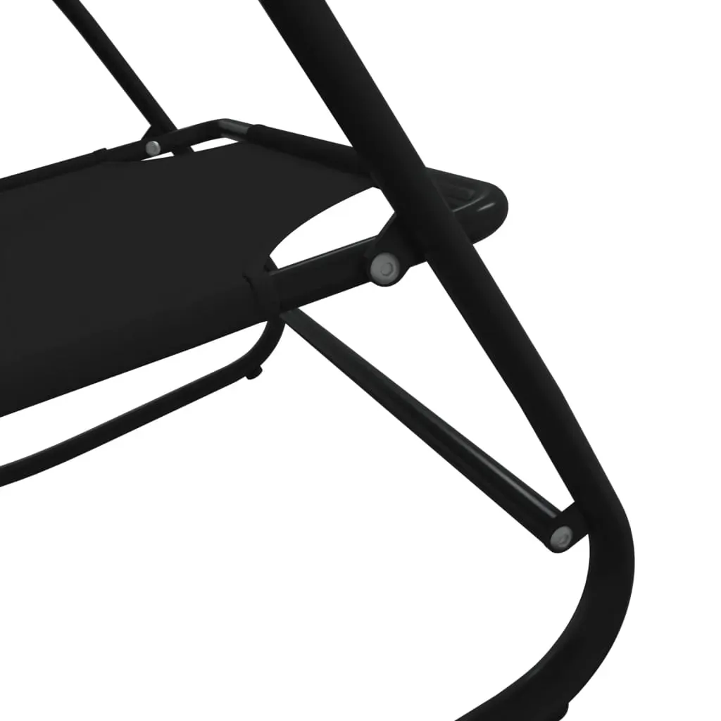 Rocking Sun Lounger Steel and Textilene Price