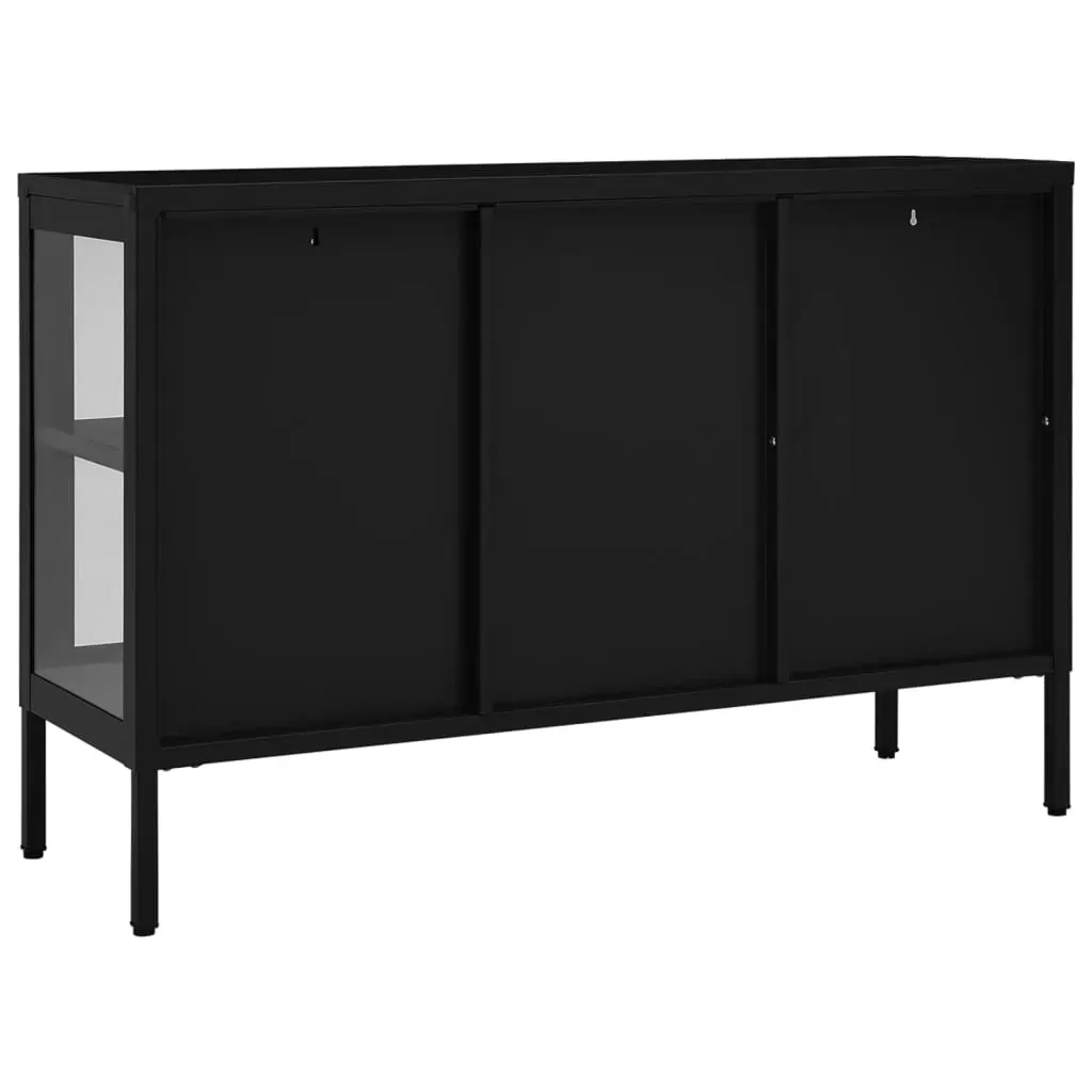 Sideboard 105x35x70 cm Steel and Glass Price