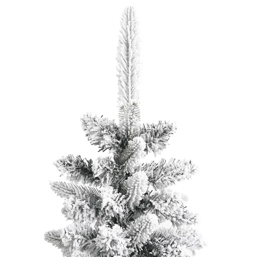 Artificial Slim Christmas Tree with Flocked Snow PVC&PE Price