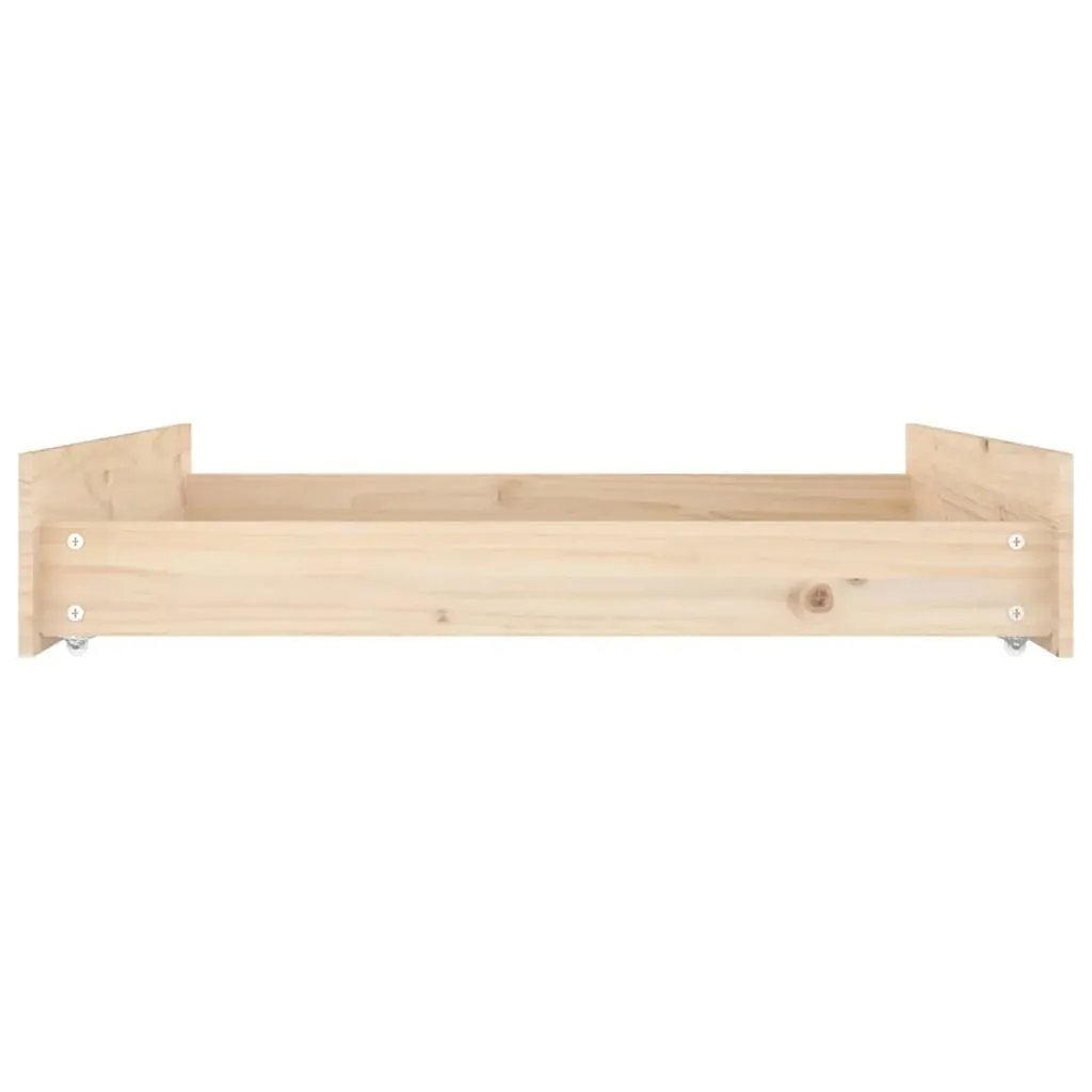 Bed Drawers 2 pcs Solid Wood Pine Price