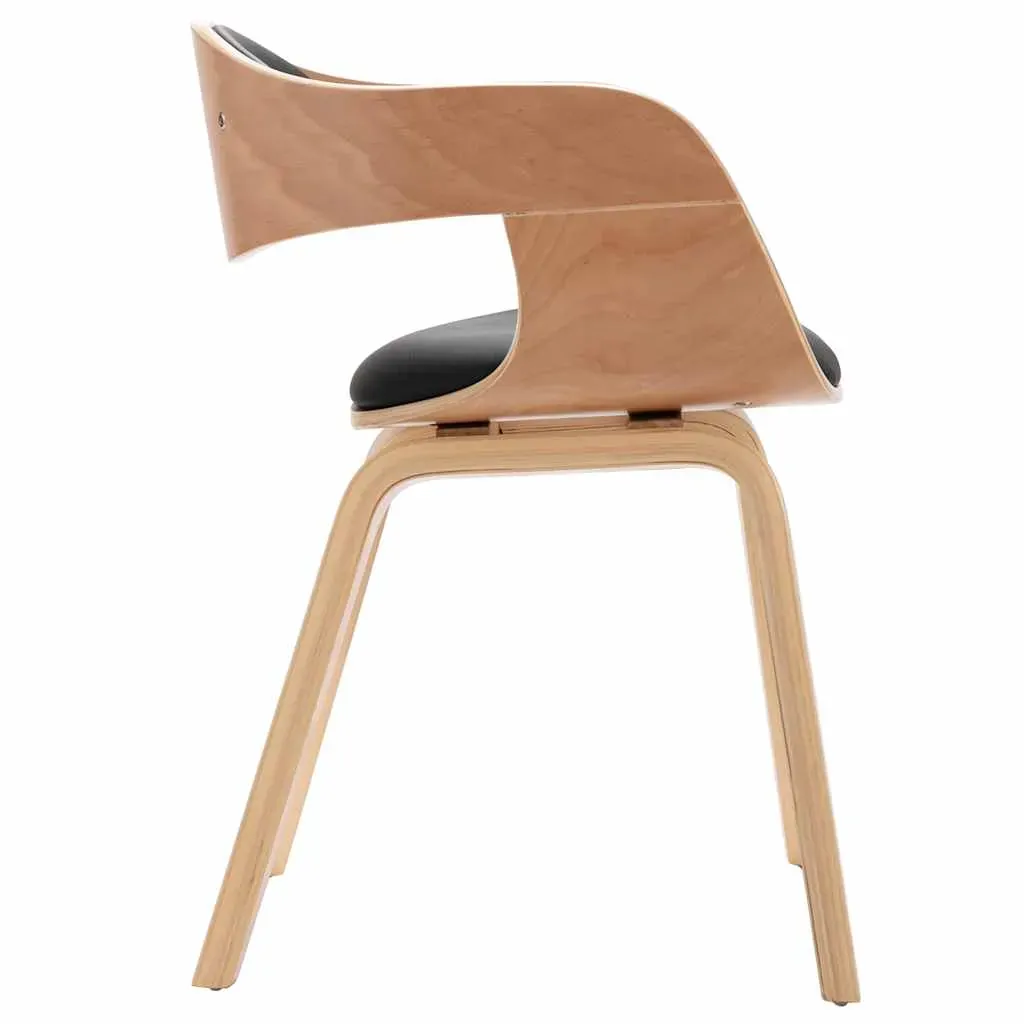 Dining Chairs Bent Wood and Faux Leather Price