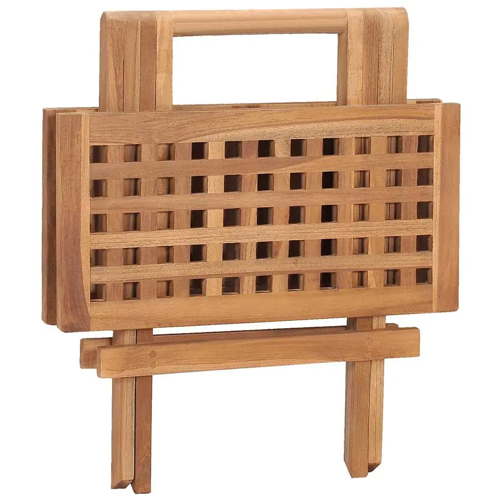 3 Piece Folding Outdoor Dining Set with Cushion Solid Wood Teak Price