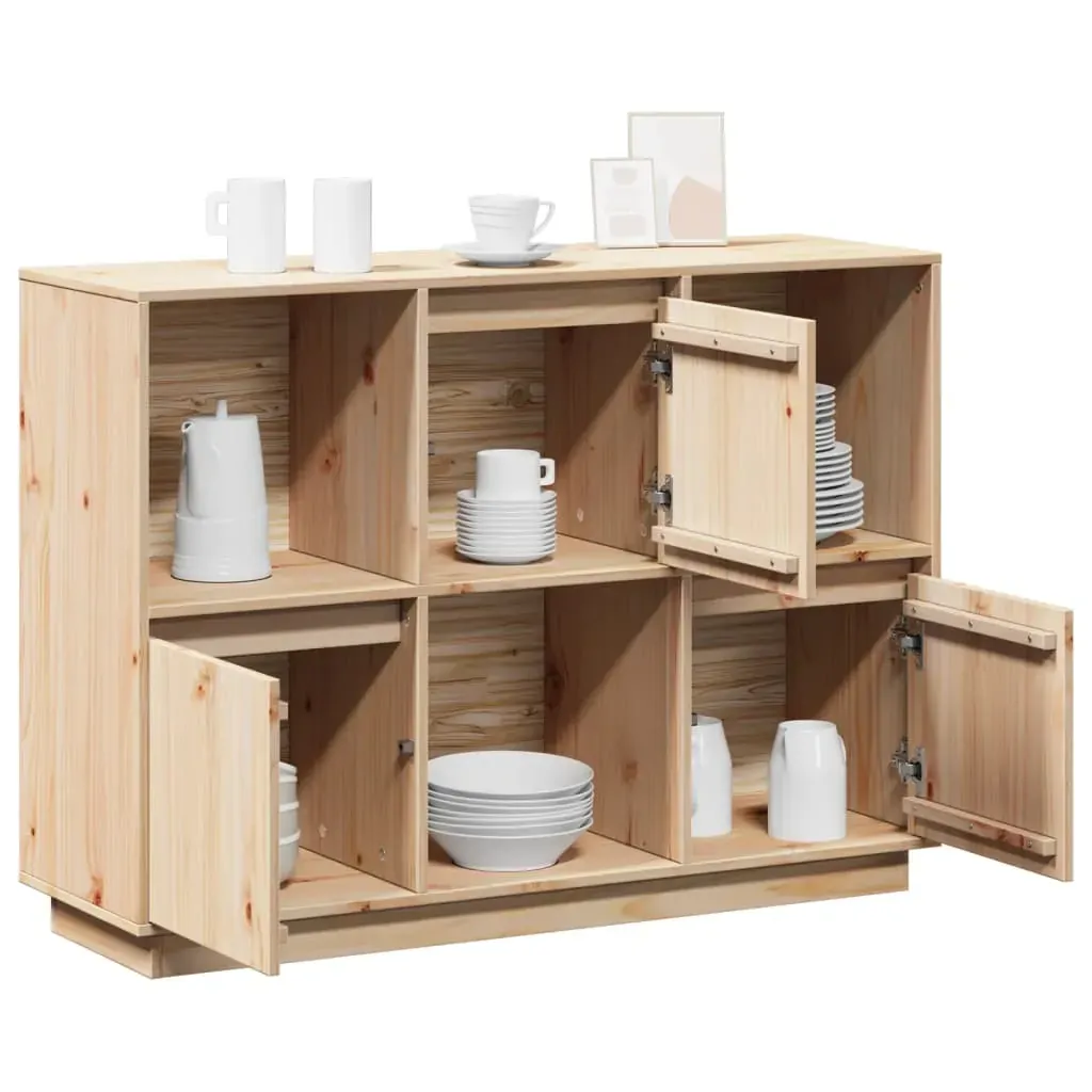 Sideboard 110.5x35x80 cm Solid Wood Pine Price
