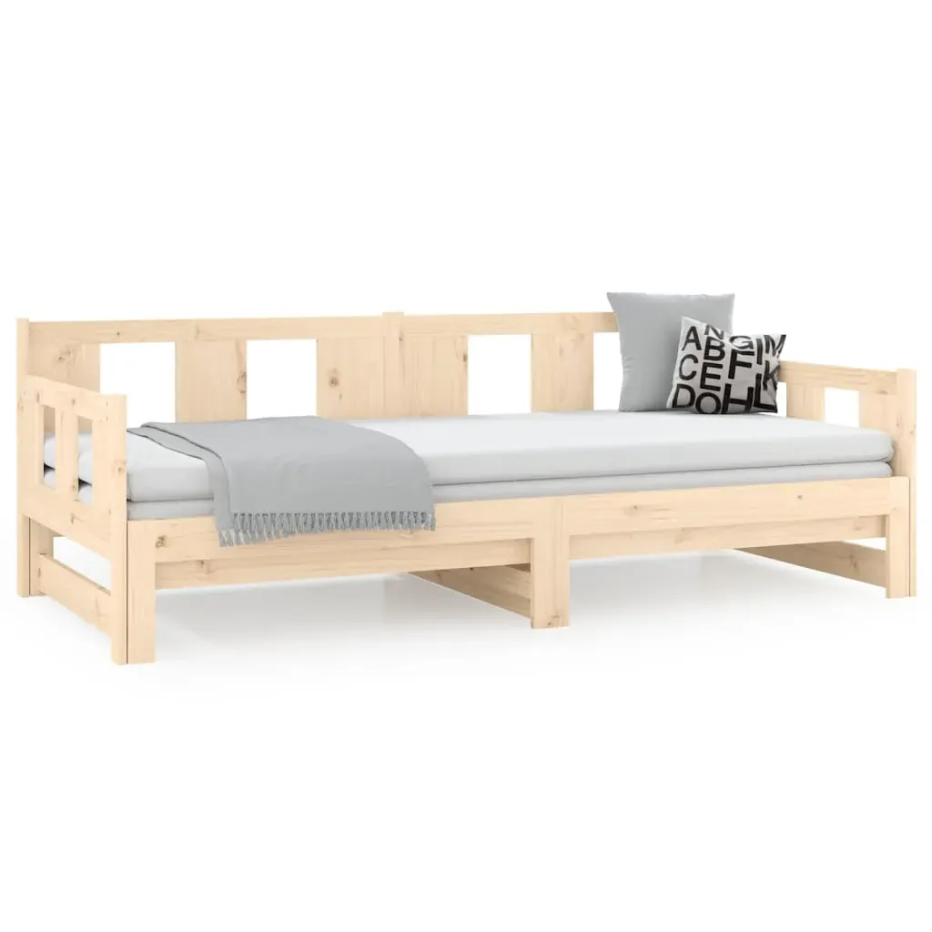 Devizes Pull-out Day Bed Solid Wood Pine 2x(92x187) cm Price