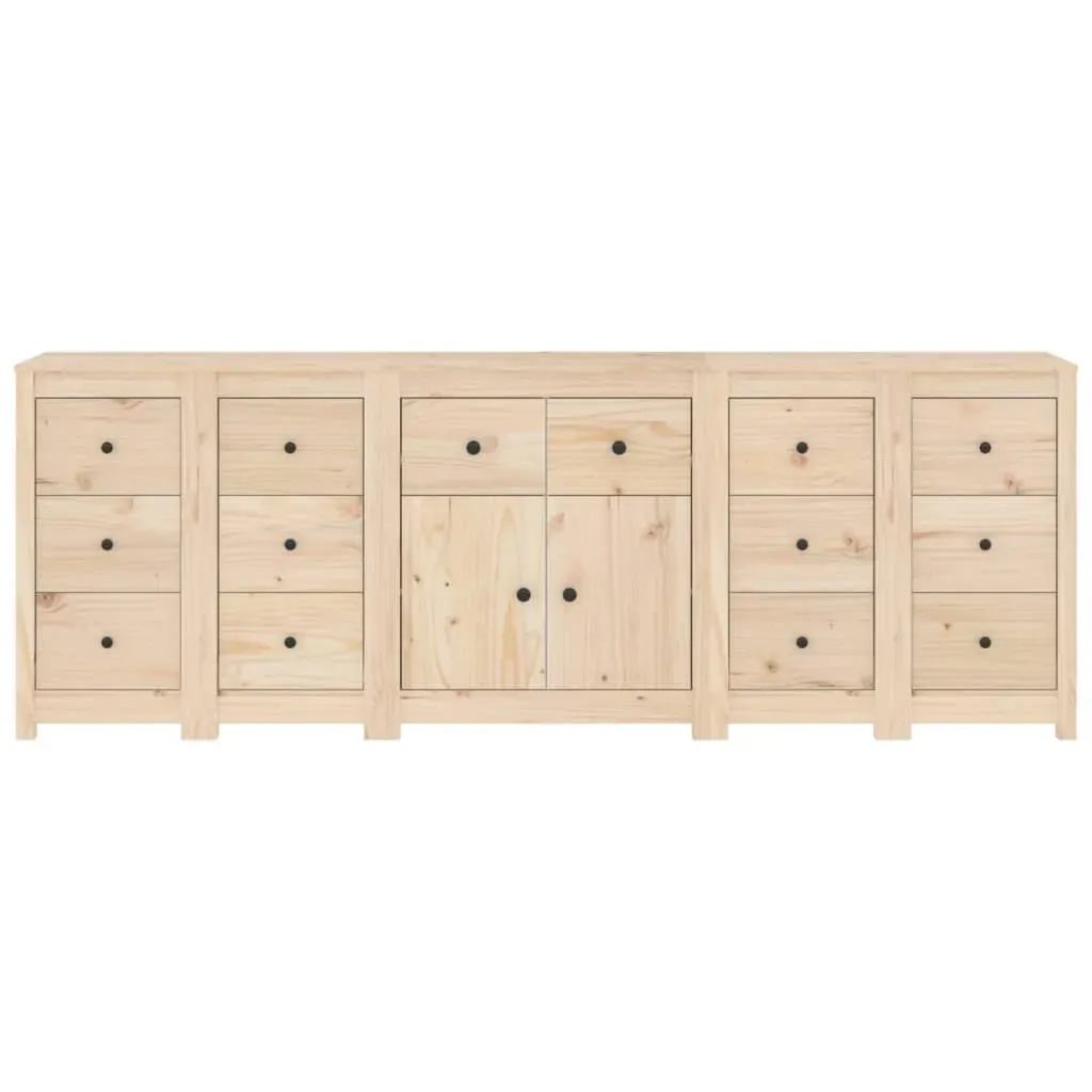 Sideboard 230x35x80 cm Solid Wood Pine Price